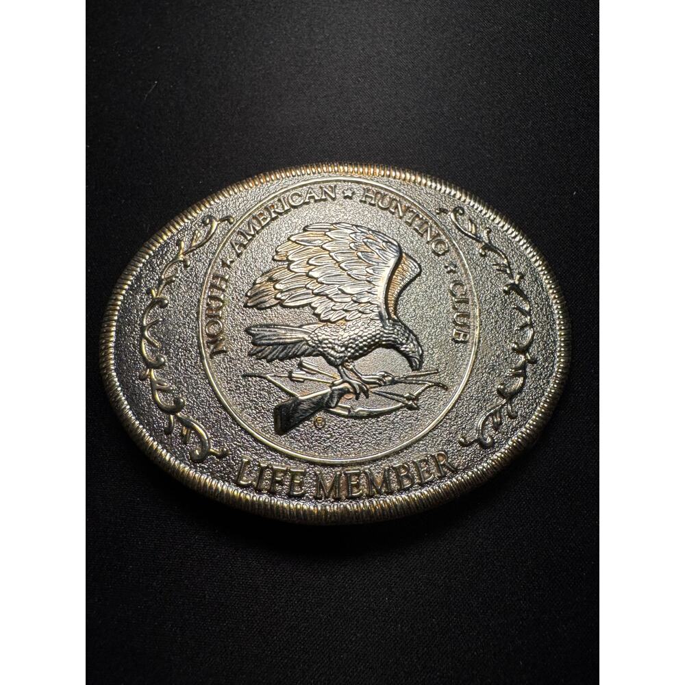 North American Hunting Club Life Member Belt Buckle
